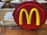 画像1: Mcdonalds、レアなマクドナルドのドライブスルーサイン　(両面タイプ)、電光看板、ストアディスプレイ (1)