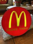 画像1: Mcdonalds、レアなマクドナルドのドライブスルーサイン　(片面) 電光看板、ストアディスプレイ (1)