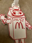 画像2: McDonalds Rare Vintage Advertisement Deputy R.E. Cycle Tag マクドナルドのネーム　タグ (2)