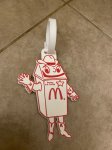 画像1: McDonalds Rare Vintage Advertisement Deputy R.E. Cycle Tag マクドナルドのネーム　タグ (1)