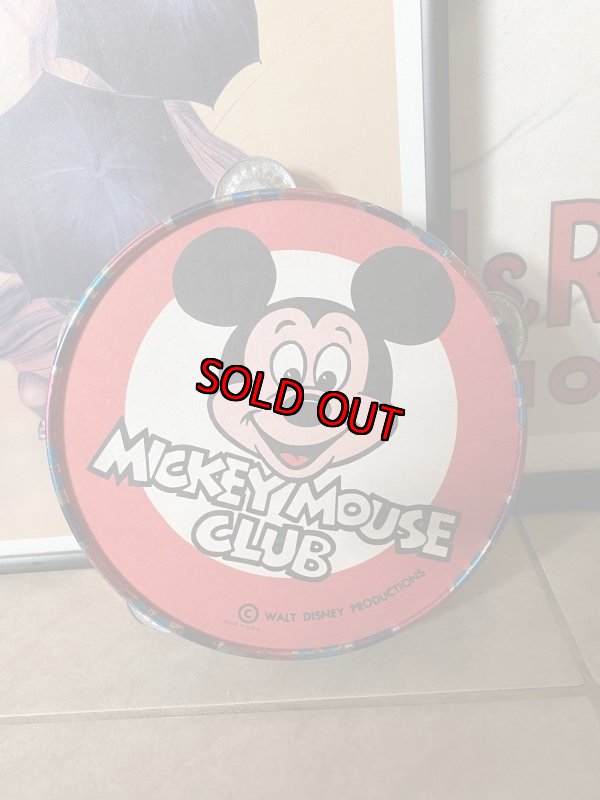 画像1: Disney Mickey Mouse Club Tambourine ディズニー　ミッキーマウスクラブのタンバリン (1)