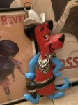 画像1: Huckleberry Hound Wall Plaques Red&Blue ハックルベリーハウンド　ハンナバーベラ　壁掛け　レッド&ブルー (1)