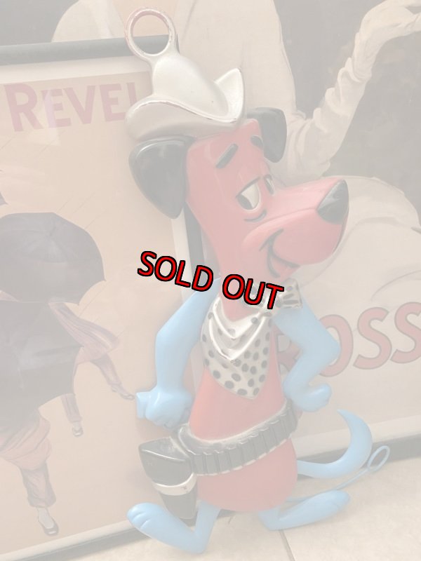 画像1: Huckleberry Hound Wall Plaques Red&Blue ハックルベリーハウンド　ハンナバーベラ　壁掛け　レッド&ブルー (1)