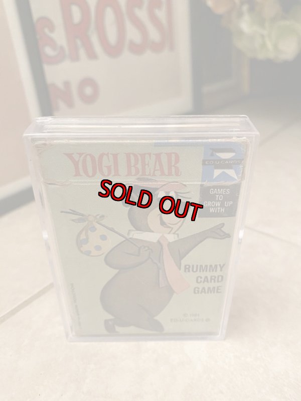 画像1:  Yogi Bear rummy Card Game With Case ヨギベア  ケース入り　カードゲーム　60年代 (1)