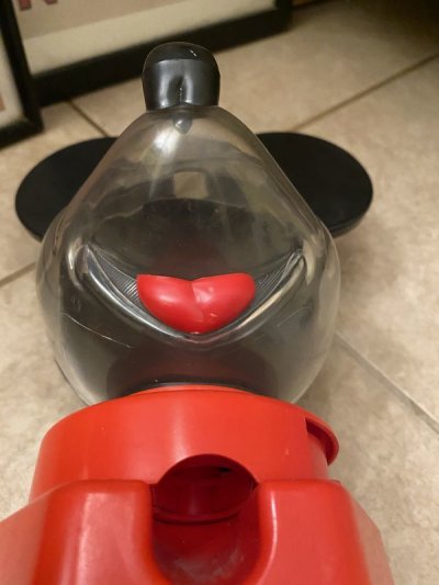 画像1: Disney Mickey Mouse  Red Gumball Machine ディズニーのミッキーマウス　レッド　ガムボールマシン　1960年代