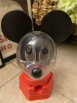 画像1: Disney Mickey Mouse  Red Gumball Machine ディズニーのミッキーマウス　レッド　ガムボールマシン　1960年代 (1)