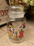 画像1: Disney Mickey Mouse  Glass Jar ディズニーのミッキーマウス　グラスジャー (1)