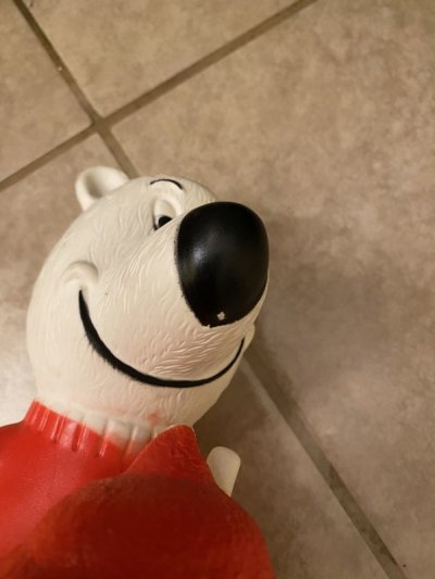 画像1: Icee Bear Vinyl Coin Bank Doll アイシーベア　ソフビのコインバンク　70年代