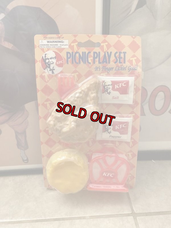 画像1: Kentucky fried chicken  Biscuit Sealed Play Food Set  ケンタッキーフライドチキン　ビスケット　2005年 (1)