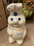 画像1: Phillsbury Dougn Boy ceramic  Cookie Jar / ピルズベリー　ドゥボーイの陶器製クッキージャー　(クッキーバージョン)1989年 (1)