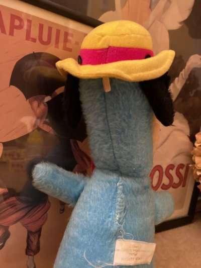 画像1: Hanna 　Barbera Huckleberry Hound Plush Doll Mighty Star ハンナバーベラ　ハックルベリーハウンド　　ぬいぐるみ　1980年