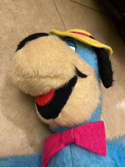 画像2: Hanna 　Barbera Huckleberry Hound Plush Doll Mighty Star ハンナバーベラ　ハックルベリーハウンド　　ぬいぐるみ　1980年