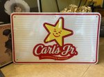 画像1: CarlsJr highway Roadside sign / カールスジュニアのハイウェイ ロードサイドサイン、高速道路　看板 (1)