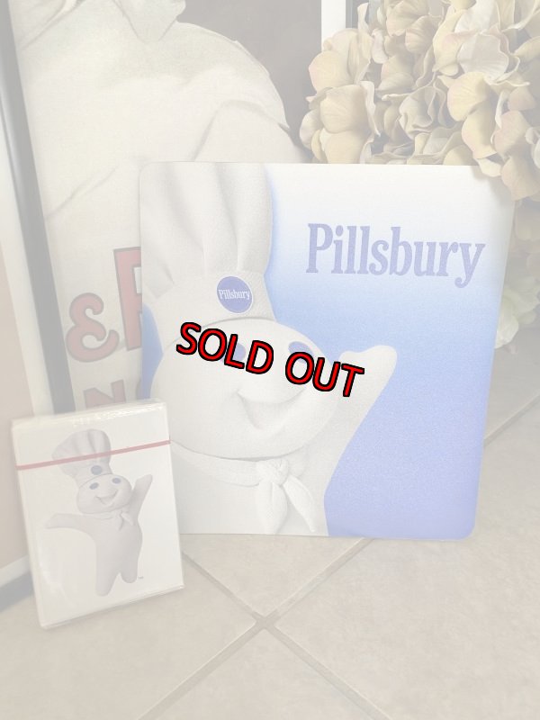 画像1: Phillsbury Dough Boy Mouse Pad & Playing Card Set  / ピルズベリー　ドゥボーイのマウスパッドとトランプセット (1)