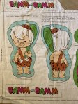 画像2: Hanna 　Barbera Flintstones Bamm Bamm, Pebbles , Dino Fabric Pillow Doll Kit 1991  / フリントストーン　バンバンとディノ　ピロードール　キット (2)