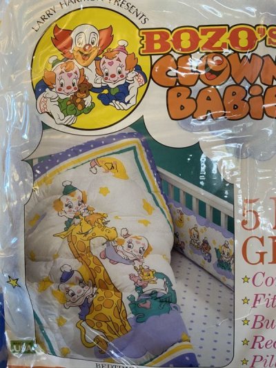 画像1: BOZO Baby Blanket 1990. Sheets set of 5 / ボゾ ベイビー　、ベイビー用ブランケット、シーツ、5点セット