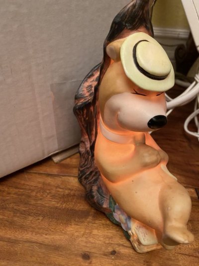 画像2: Hanna 　Barbera Yogi Bear Doll Night light lamp / ハンナバーベラ　ヨギベア　ドール　ナイトライト　　ランプ　1984年