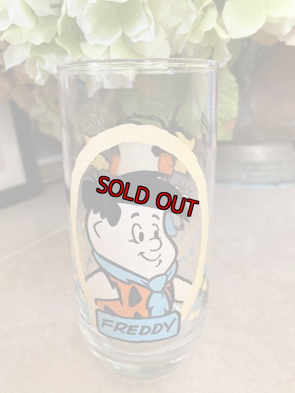 画像1: Hanna Barbera Flintstones Fred Glass  /  フリントストーンズ、フレッド　グラス (1)