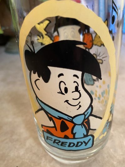 画像1: Hanna Barbera Flintstones Fred Glass  /  フリントストーンズ、フレッド　グラス