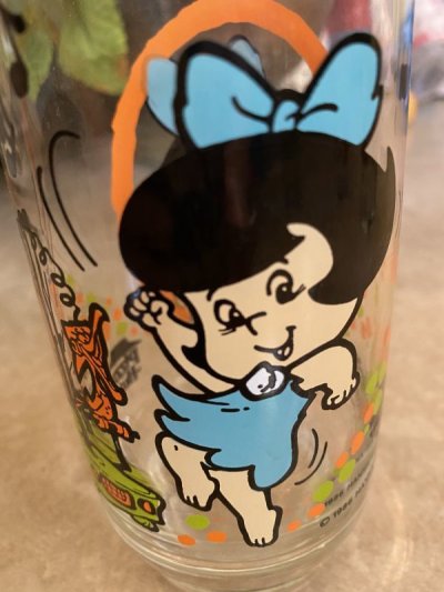 画像1: Hanna Barbera Flintstones Betty Glass  /  フリントストーンズ、ベティ　グラス