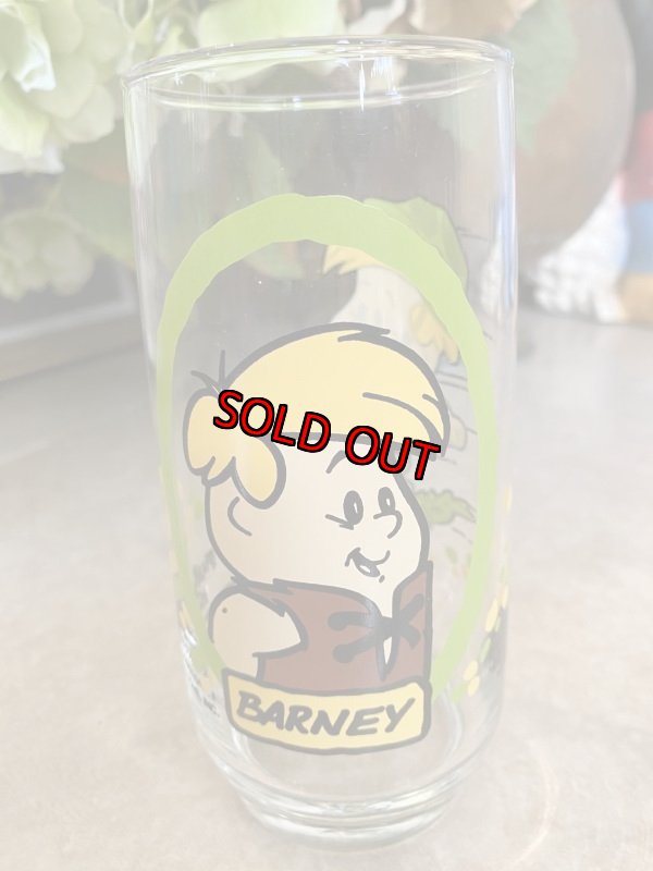 画像1: Hanna Barbera Flintstones Barney Glass  /  フリントストーンズ、バーニー　グラス (1)