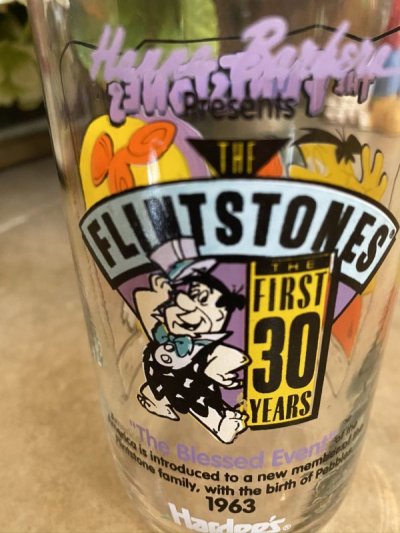 画像2: Hanna Barbera Flintstones Hardee‘s First  30 Years Baby Pebbles  Glass  /  フリントストーンズ　赤ちゃんペブルス　グラス