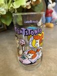 画像1: Hanna Barbera Flintstones Hardee‘s First  30 Years Baby Pebbles  Glass  /  フリントストーンズ　赤ちゃんペブルス　グラス (1)