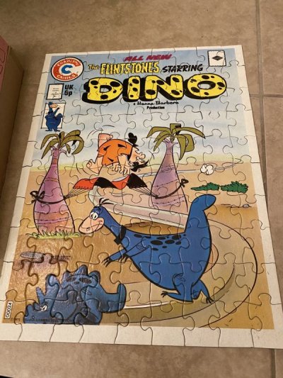 画像1: Hanna Barbera Flintstones Puzzle With Box  /  フリントストーンズの箱入りパズル　1975 年