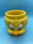 画像1:  Looney Tunes Tweety  Face Plastic Mug /  ルーニーテューンズ   トゥイーティー プラスチック製　フェイスマグ (1)