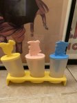 画像2: Hanna Barbera Flintstones Popcicle Ice Molds With stand / フリントストーンズ、スタンド付きポプシクル　アイス型　 (2)