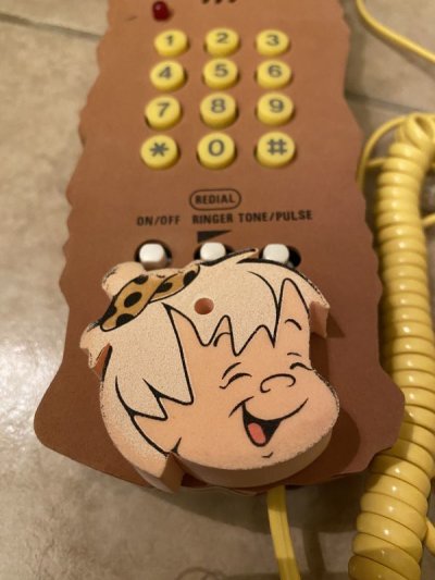 画像1: Hanna Barbera Flintstones Fred & Bamm Bamm Phone / フリントストーンズ、フレッド&バンバンの電話機