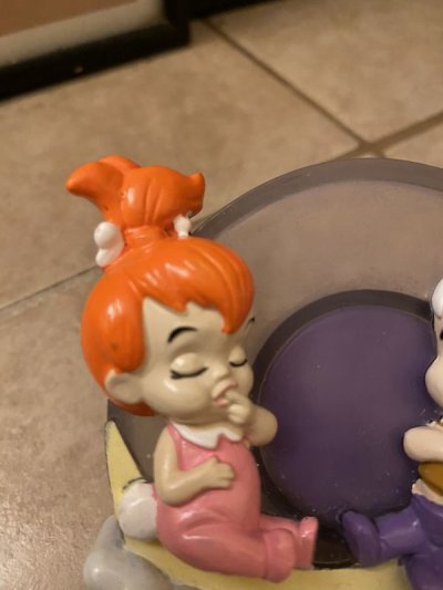 画像1: Hanna Barbera Flintstones Bamm & Pebbles Night Light /  フリントストーンズ、プラスチック製、バンバンとペブルスのナイトライト