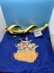 画像1: Hanna Barbera Flintstones Blue Tote Bag 1994  /  フリントストーンズのブルー、トートバッグ (1)