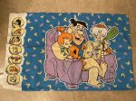 画像1: Hanna Barbera Flintstones Pillow Case  / ハンナバーベラ、フリントストーンズのピローケース(A) (1)