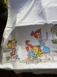 画像3: Hanna Barbera Flintstones Flat  Sheet  / ハンナバーベラ、フリントストーンズのフラットシーツ下にイラスト(B) (3)