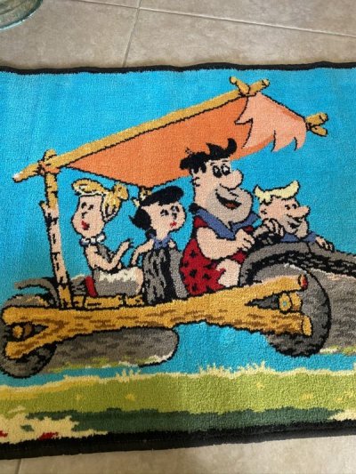 画像1: Flintstones Hanna Barbera Rug  / ハンナバーベラ　フリントストーン　ラグ　