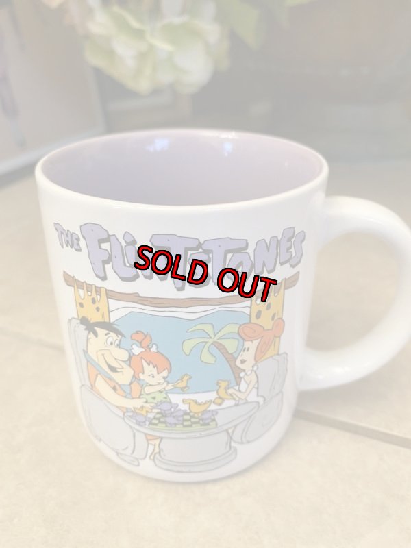 画像1: Hanna Barbera Flintstones Family Ceramic Mug 1991 / フリントストーンズ、陶器製　ファミリーマグ (1)