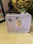 画像1: Hanna 　Barbera Flintstones Fred Tin Can Box / フリントストーン　フレッド ティン製　スモール　ランチボックス型缶 (1)