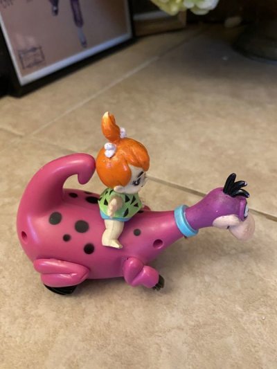 画像2: Hanna Barbera Flintstones Bamm ,Pebbles&Dino Toy set of 2  1992 / フリントストーン　バンバン、ペブルス&ディノ　2個セット　トイ　