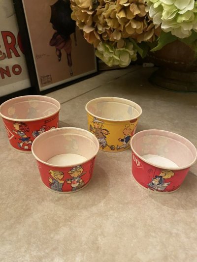 画像3: Dairy Queen Dennis The Menace Yellow Wax Cup Set Of 2 /(B) / ディリークィーン　デニス　ザ　メナス　ワックスペーパー　カップ　2個セット