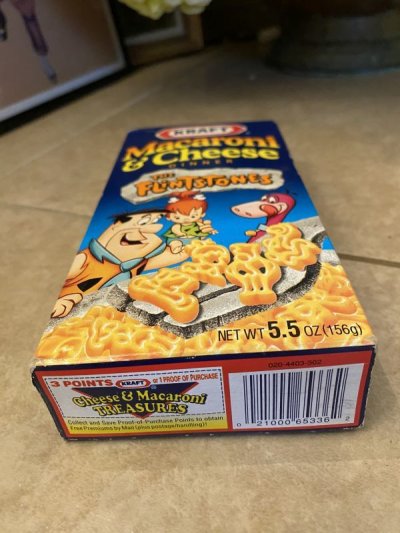 画像1: Hanna 　Barbera Flintstones Kraft  Macaroni And Cheese Box / クラフト社マカロニアンドチーズ箱　1996年