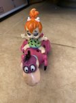 画像6: Hanna Barbera Flintstones Bamm ,Pebbles&Dino Toy set of 2  1992 / フリントストーン　バンバン、ペブルス&ディノ　2個セット　トイ　 (6)