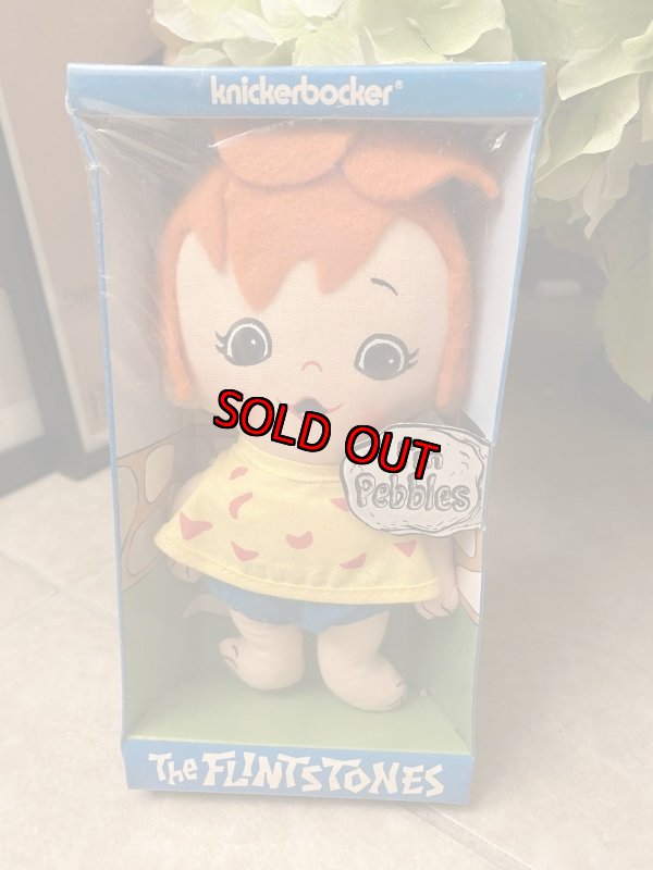 画像1: Hanna Barbera Flintstones knickerbockers Pebbles Fabric Doll with box 1972 / フリントストーン　ペブルス　箱入り布　ドール (1)