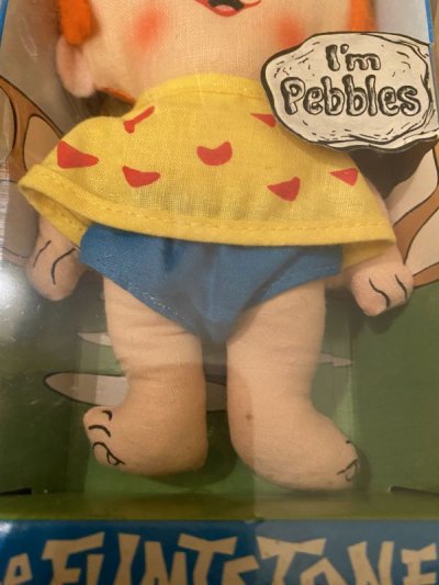 画像2: Hanna Barbera Flintstones knickerbockers Pebbles Fabric Doll with box 1972 / フリントストーン　ペブルス　箱入り布　ドール