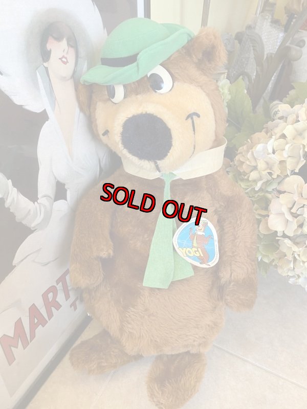 画像1: Hanna 　Barbera Yogi Bear Mighty Star Plush Doll  80’s (L) / ハンナバーベラ　ヨギベア　マイティスター　ぬいぐるみ　 (1)