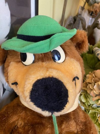 画像1: Hanna 　Barbera Yogi Bear Mighty Star Plush Doll  80’s (L) / ハンナバーベラ　ヨギベア　マイティスター　ぬいぐるみ　