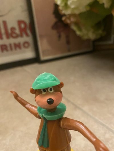 画像1: Hanna Barbera Yogi Bear  Push Puppet / ハンナバーベラ　ヨギベア　プッシュパペット(A)