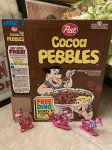 画像1: Hanna Barbera Flintstones Cereal cocoa Pebbles box & Dino Collect All 3 /  フリントストーン　シリアル箱　コレクト　オール3 セット　1993 (1)