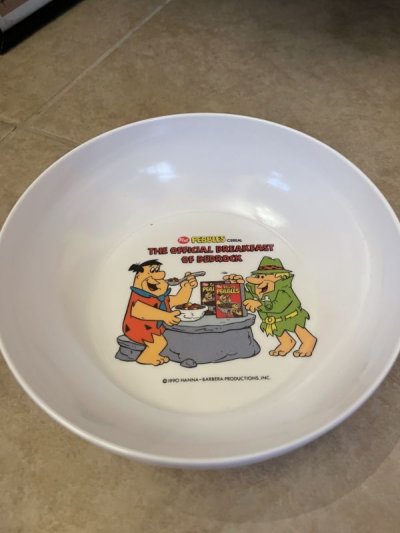 画像2: Hanna Barbera Flintstones Cereal  Mug &  bowl ,Spoon set of 3　/フリントストーンのPost シリアルマグ、ボウルとスプーン点セット