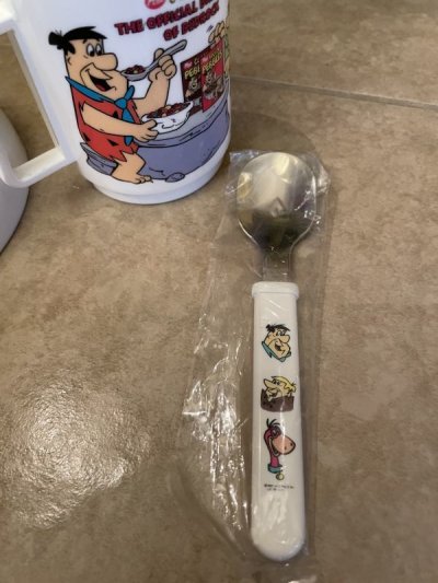 画像3: Hanna Barbera Flintstones Cereal  Mug &  bowl ,Spoon set of 3　/フリントストーンのPost シリアルマグ、ボウルとスプーン点セット